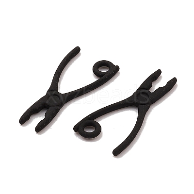 Spray Painted Alloy Pendants PALLOY-K003-09-1