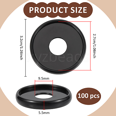 Plastic Loose Leaf Ring Round Binder Discs FIND-WH0366-314-1
