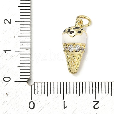 Brass Micro Pave Cubic Zirconia Pendants KK-H255-03G-03-1
