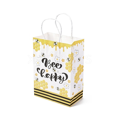 Bees Theme Rectangle Paper Bags CARB-F012-02A-1