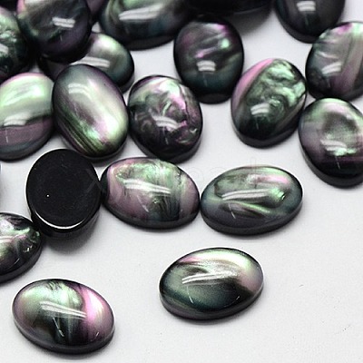 Resin Cabochons CRES-J038-10x14mm-02-1