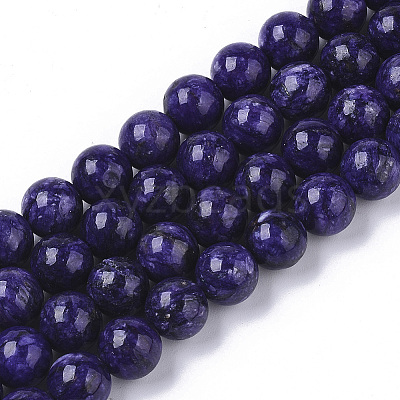 Natural Quartzite Jade Beads Strands G-S150-57-8mm-1-1