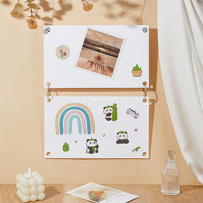2Pcs Acrylic Sticker Display Stand Holder ODIS-BC0001-18A-1