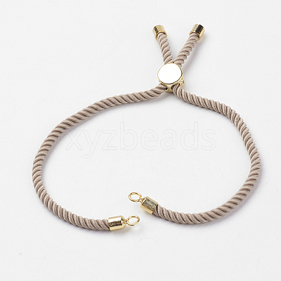 Nylon Twisted Cord Bracelet Making MAK-K007-04G-1