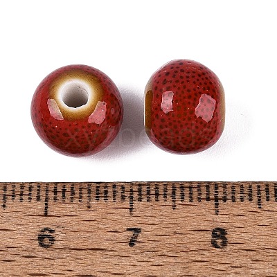 Vintage Handmade Porcelain Beads PORC-Q006-13A-28-1
