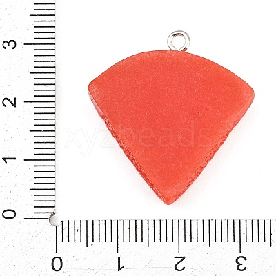 Opaque Resin Imitation Fruit Pendants RE-CBA3138-01B-P-1