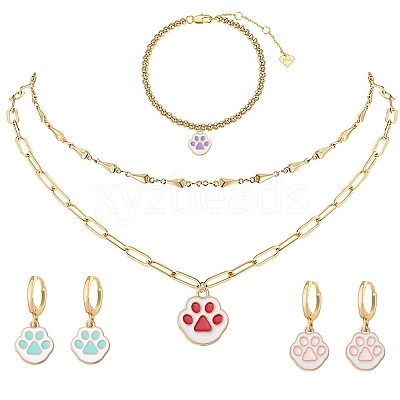 50Pcs 5 Colors Alloy Enamel Pendants ENAM-CJ0004-27-1