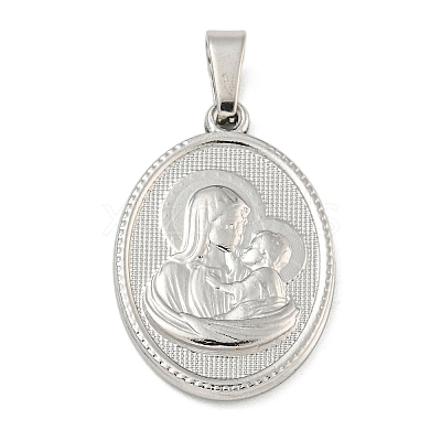 Non-Tarnish 304 Stainless Steel Pendants STAS-B071-02A-20P-1