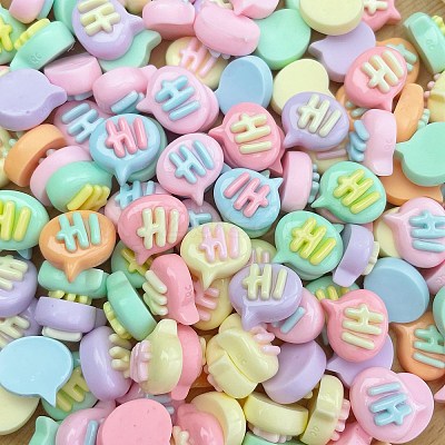 Cartoon Opaque Resin Cabochons RESI-C039-03F-1