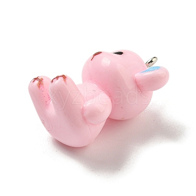 10Pcs Opaque Resin Pendants RESI-H160-01P-03-1