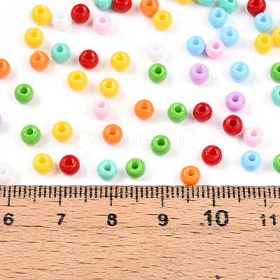 Baking Paint Glass Seed Beads SEED-N007-02C-1