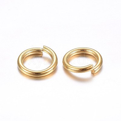 304 Stainless Steel Open Jump Rings X-STAS-O098-02G-16-1