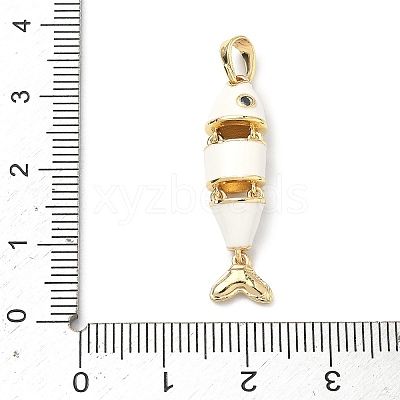 Brass Micro Pave Cubic Zirconia Pendants KK-H255-01C-G02-1