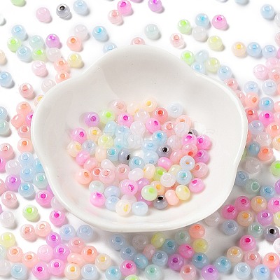 Imitation Jade 3/0 Glass Seed Beads SEED-Z001-A-A02-1