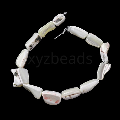 Natural Trochid Shell/Trochus Shell Beads Strands SH-CBA2978-20B-1