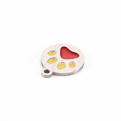 304 Stainless Steel Enamel Charms LS-STAS-Q242-039B-1