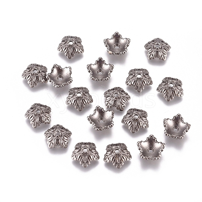 Tibetan Style Bead Caps X-TIBEB-A24621-B-LF-1