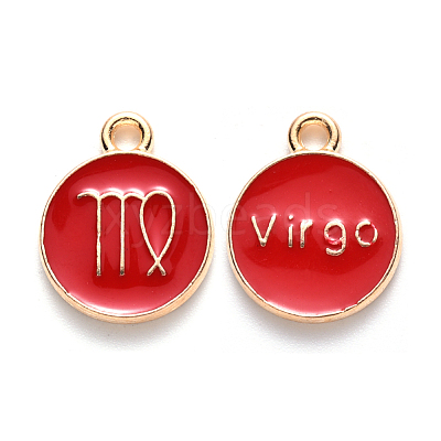 Alloy Enamel Pendants ENAM-SZ0001-27B-B-1