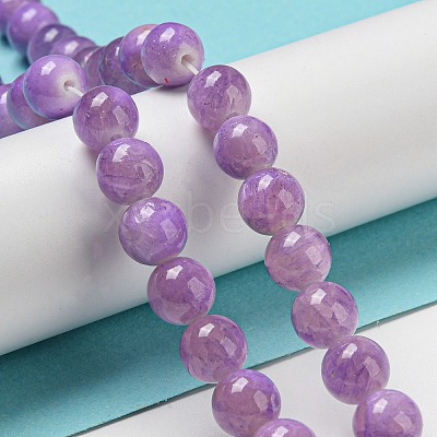 Dyed Natural White Jade Beads Strands G-F764-02B-1