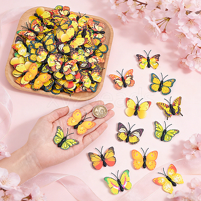 100Pcs PVC Brooches JEWB-UN0001-12C-1