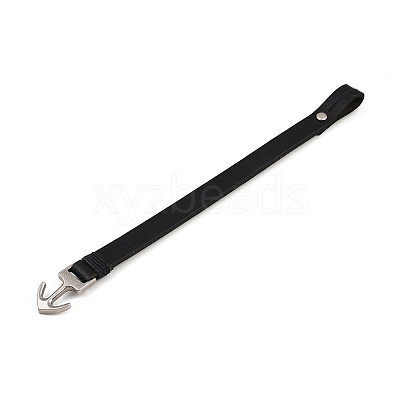 Plain Leather Cord Bracelets BJEW-F468-19-1