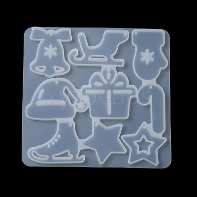 DIY Christmas Silicone Pendant Molds DIY-F140-02E-1