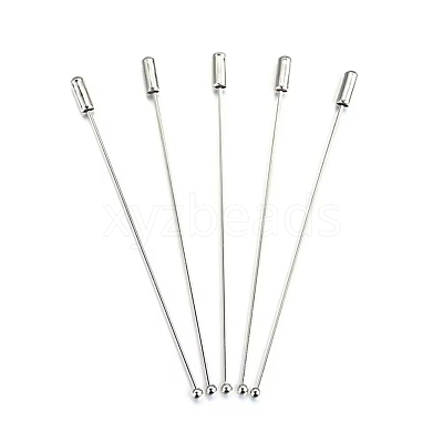 Brass Ball Head Pins Brooch Findings KK-WH0816-019P-01-1