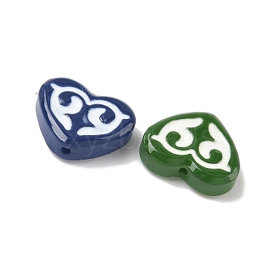 Dyed & Heated Baking Paint Glass Beads LAMP-D004-02-1