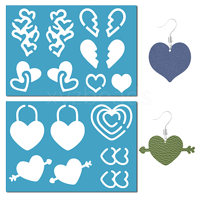Acrylic Earring Handwork Template DIY-WH0359-058-1