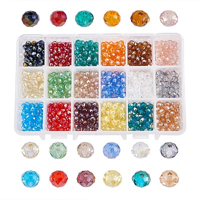 Electroplate Glass Beads EGLA-PH0003-04-1