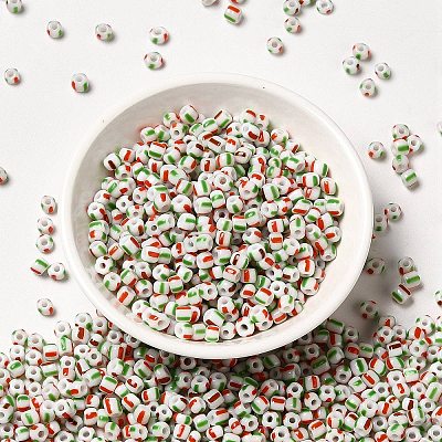 6/0 Opaque Colours Seep Glass Seed Beads SEED-F003-04A-13-1