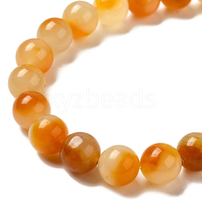 Natural Dyed White Jade Beads Strands G-M402-C04-23-1