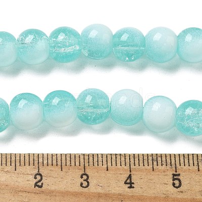 Crackle Glass Beads Strands GLAA-U001-8mm-02-1