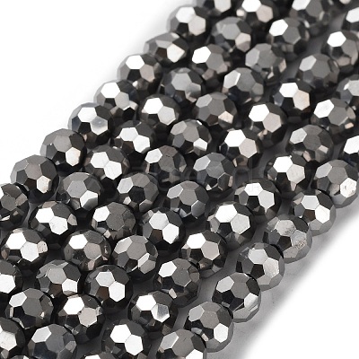 Electroplate Glass Bead Strands EGLA-R042-6mm-06-1