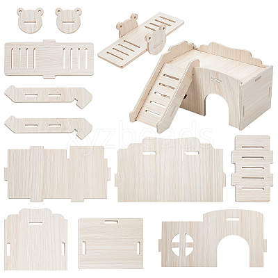 2 Sets 2 Style Wooden Teeter-totters DIY-FG0005-09-1