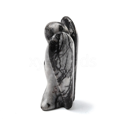 Natural Netstone Angel Figurine DJEW-N006-01A-16-1