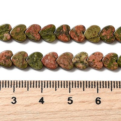 Natural Unakite Beads Strands G-A272-A01-27-1