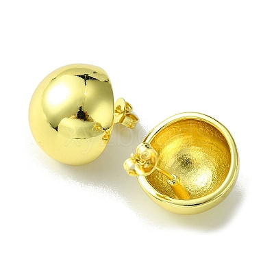 Brass Stud Earrings for Women EJEW-C072-06G-1