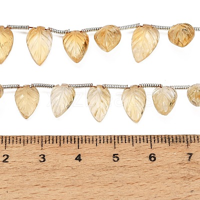 Natural Citrine(Heated) Beads Strands GG-CBA0C95-E08-1