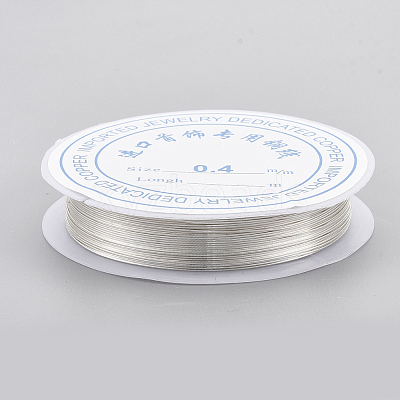 Round Copper Jewelry Wire X-CWIR-Q006-0.4mm-S-1