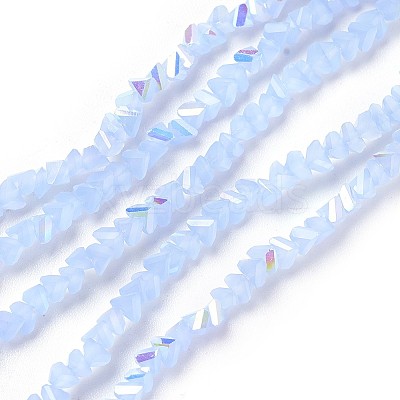 Imitation Jade Glass Beads Strands GLAA-F092-C02-1