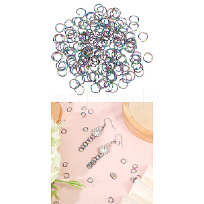 Ion Plating(IP) 304 Stainless Steel Open Jump Rings STAS-CA0002-21C-1