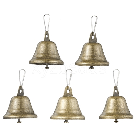 Iron Bell Pendants HJEW-JM01987-1