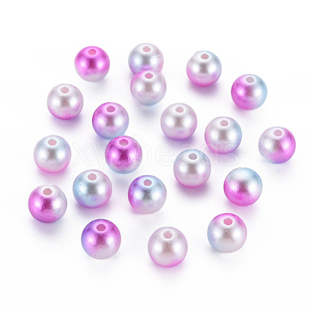 Acrylic Imitation Pearl Beads MACR-Q222-01C-10mm-1