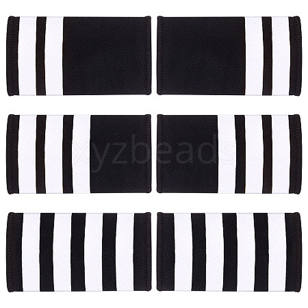 AHADERMAKER 3 Pairs 3 Styles Rectangle Polyester Pilot Epaulettes FIND-GA0003-90B-1