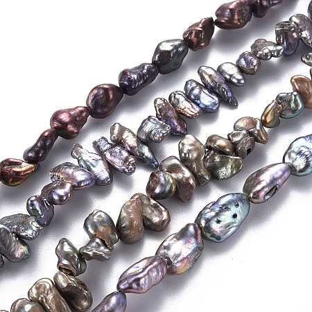 Natural Keshi Pearl Beads Strands PEAR-S021-234C-1