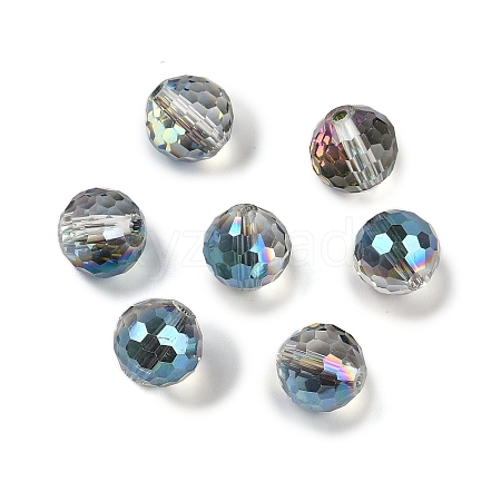 Transparent Electroplate Glass Beads EGLA-N002-31-G01-1