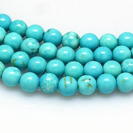 Natural Magnesite Beads Strands TURQ-P027-69-8mm-1