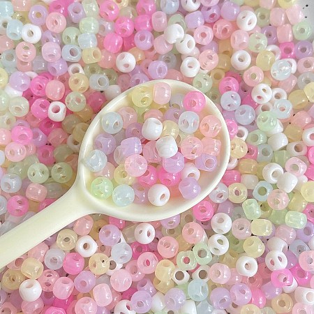 Imitation Jelly Acrylic Beads OACR-F011-10-1