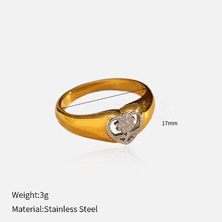 304 Stainless Steel Finger Rings FS-WG09FC7-18-1